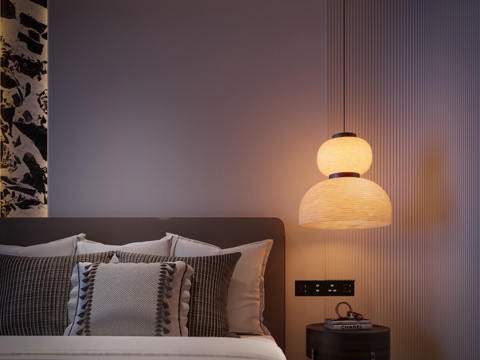 Modern bedside chandelier