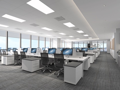 Modern open office area