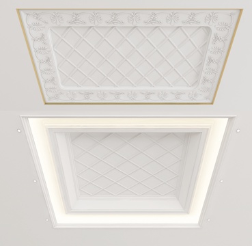 European-style white ceiling