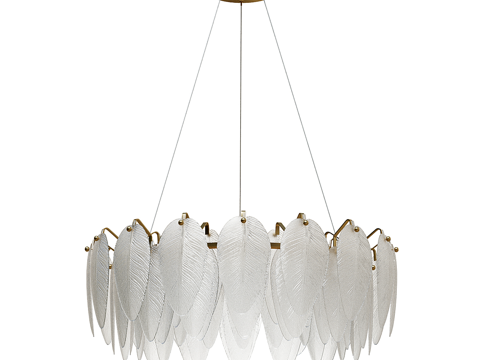 Modern minimalist chandelier feather chandelier