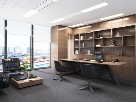 modern manager office chairman room