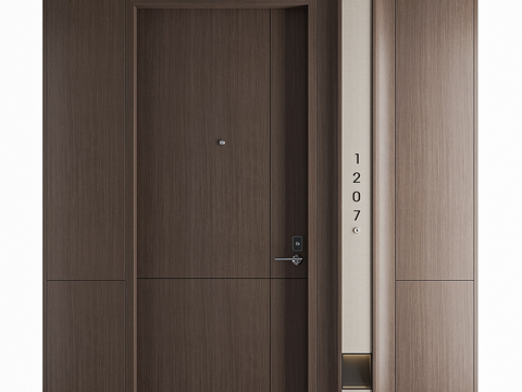 New Chinese Hotel Room Door