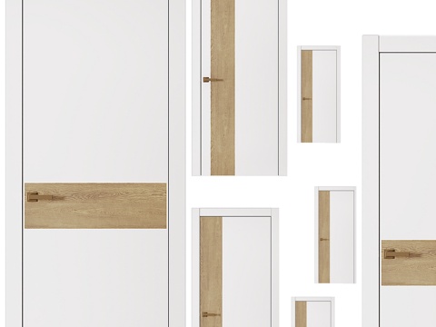 Nordic Simple Single Door Wooden Door