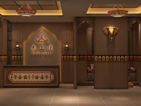 Thai massage shop lobby