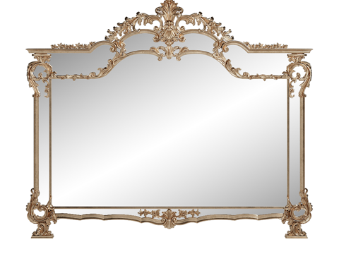 French Mirror Carved Mirror