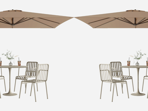 Modern Outdoor Table and Chair Outdoor Parasol