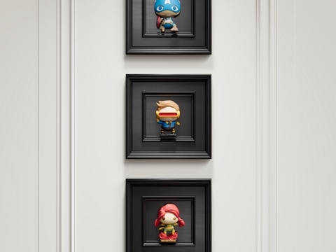 Modern Cartoon Decorative Painting Children's Painting Three-dimensional Painting