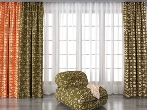 Modern Curtain Window Screen