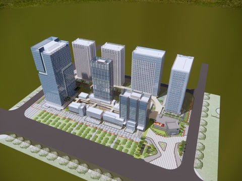 Multi-storey office building industrial park