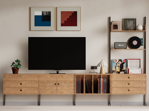 Log Style TV cabinet