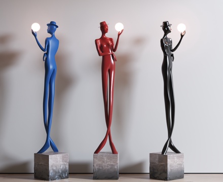 Modern indoor sculpture lamp character floor lamp