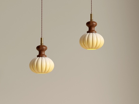 French Pumpkin Chandelier