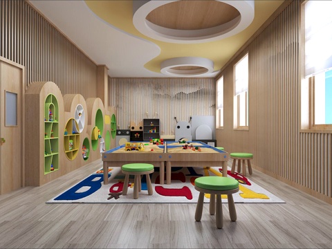 Modern Kindergarten Children's Activity Room