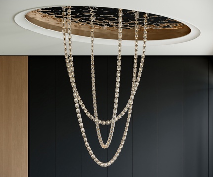 Modern Beaded Chandelier Lobby Chandelier