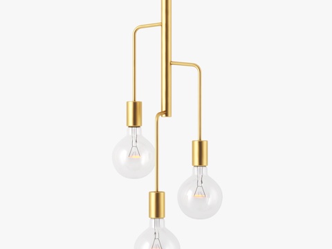 Modern metal chandelier multi-head chandelier bulb chandelier