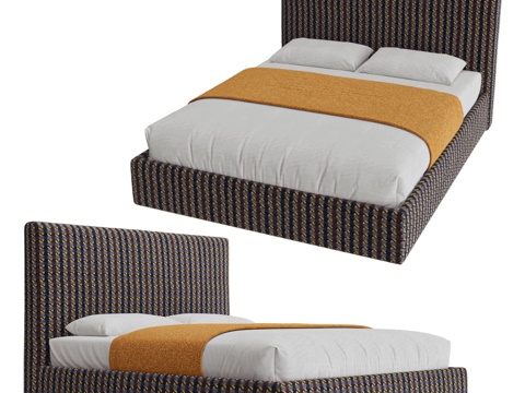 Bolzan Modern Minimalist Double Bed