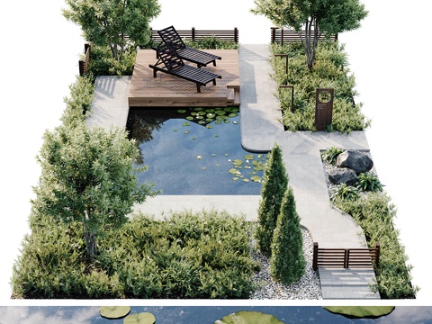 Modern Garden Landscape garden sketch