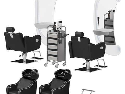 Modern shampoo chair haircut equipment