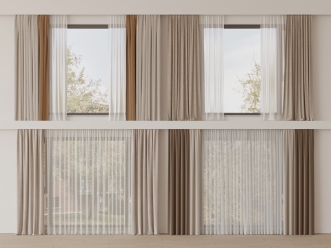 Modern Curtain Window Screen