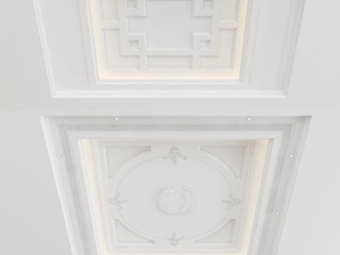 European-style ceiling gypsum carved ceiling