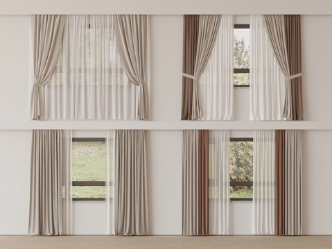 Modern Curtain Window Screen