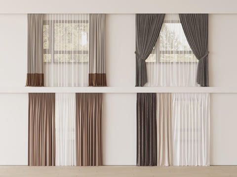 Modern Curtain Window Screen