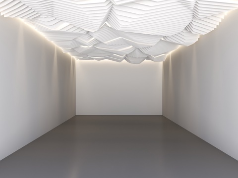 Modern Special-shaped Ceiling Grille Ceiling Curved Ceiling Wave Ceiling