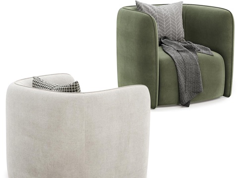 Fauteuil Italian Fabric Sofa Single Sofa Sofa Chair