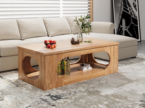 Modern Simple Rectangular Coffee Table