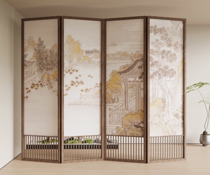 New Chinese-style screen partition