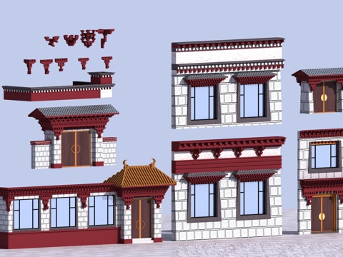 Ethnic Tibetan Elements Dou Arch