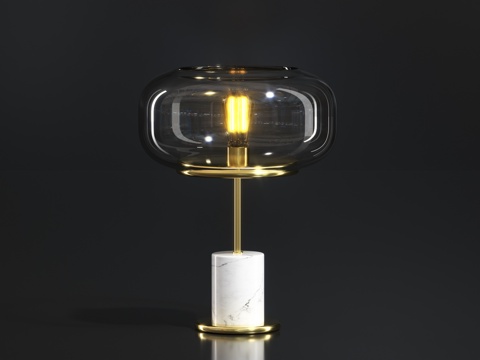 Modern glass table lamp