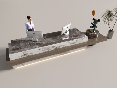 Modern Company Front Desk Service Desk