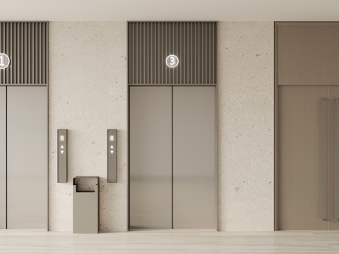 Modern Elevator Door Opposition Fire Access Door