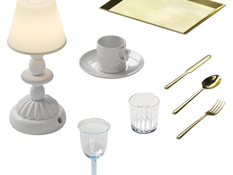 Tableware Decorations Knife and Fork Table Lamp