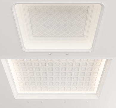 European-style ceiling gypsum carved ceiling