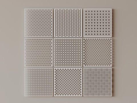 Modern wall plate Perforated plate Punched plate Aluminum plate