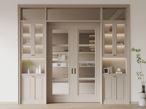 Jianou Kitchen Door Sliding Door Door with Cabinet Pocket Door