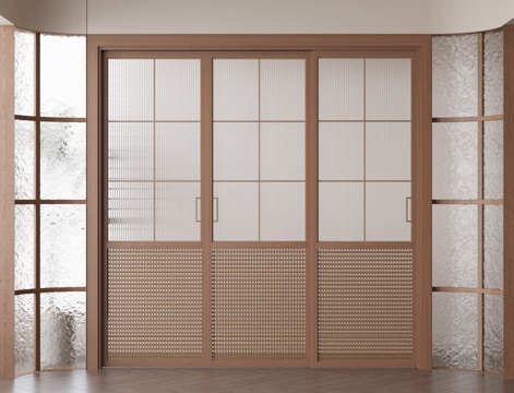 Neo-Chinese Style sliding door glass door patio door