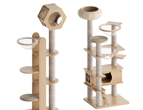 Modern cat climbing frame