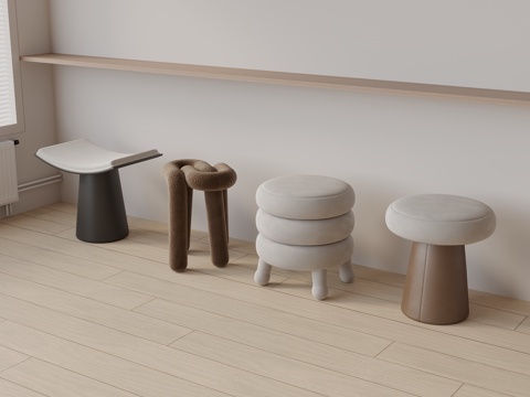 Modern Stool Shoe Changing Stool Dressing Stool