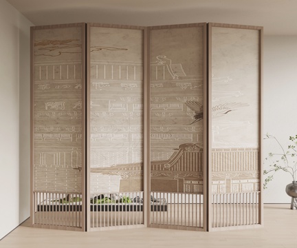 New Chinese-style screen partition