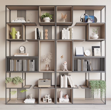 Modern Bookshelf Decorative Rack Storage Rack