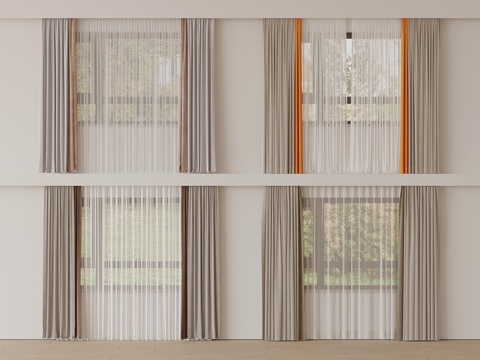 Modern Curtain Window Screen