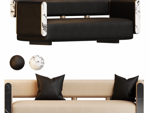 Modern double sofa