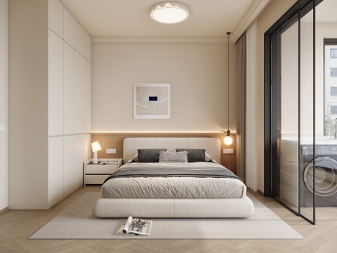 Modern Minimalist Bedroom Second Bedroom