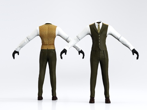 Modern Clothes suit Suit Dress Vest