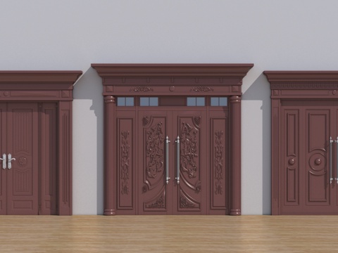 European-style double door