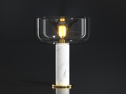 Modern glass table lamp