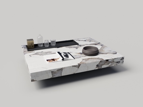 Modern marble coffee table